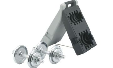 Činkový set v kufříku 2x10kg - chróm Spartan