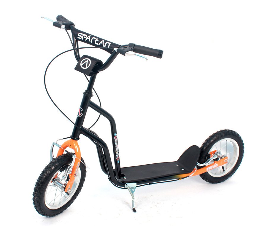 Koloběžka SPARTAN PREMIUM černo-oranžová