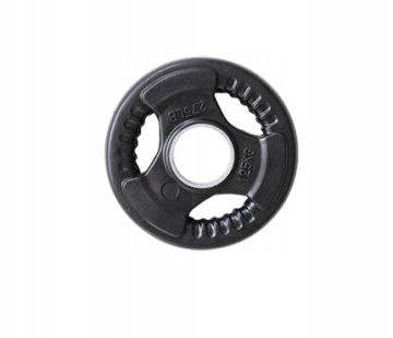 Pogumovaný olympijský kotouč SPARTAN TRI GRIP 1,25 kg