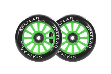 Kolečka na koloběžku SPARTAN Stunt 100 mm zelená