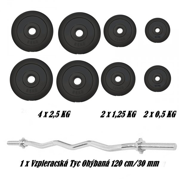 SPARTAN Nakládací činkový set 20 kg