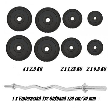 SPARTAN Nakládací činkový set 20 kg