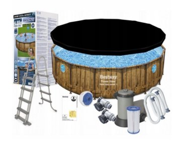 Bestway Bazén Power Steel Wood Swim Vista 4,88 x 1,22 m 56725
