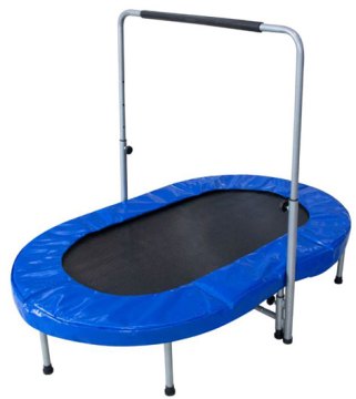 Trampolína ovál s držadlem SPARTAN Double Action