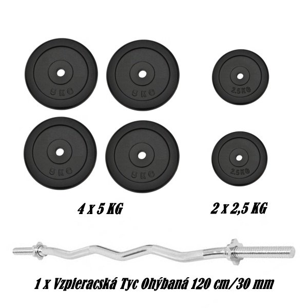Nakládací ocelový set SPARTAN 33kg
