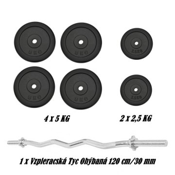 Nakládací ocelový set SPARTAN 33kg