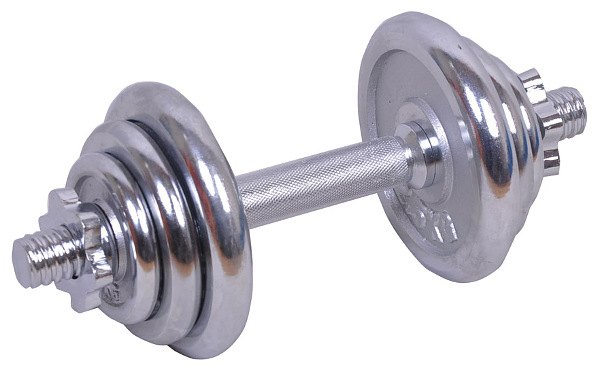 Spartan nakládací činka 1 x 15 kg chromová