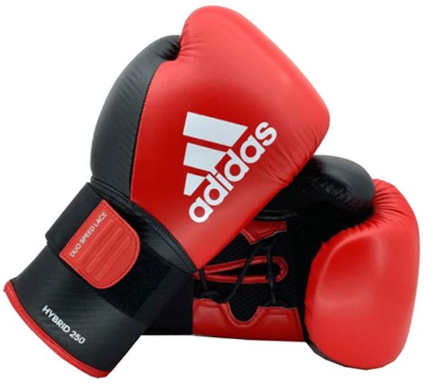 Adidas box rukavice Hybrid 250 červeno-černé