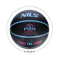 Basketbalový míč NILS NPK271 Buzzer 7 černý