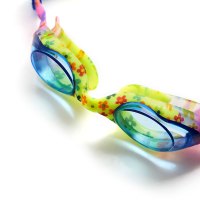 Plavecké brýle NILS Aqua NQG170FAF Junior modré/květované