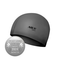 Silikonová čepice NILS Aqua NQC SL02 tmavěšedá