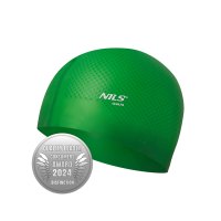 Silikonová čepice NILS Aqua NQC Dots zelená