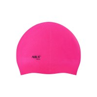 Silikonová čepice NILS Aqua NQC Dots tmavěrůžová