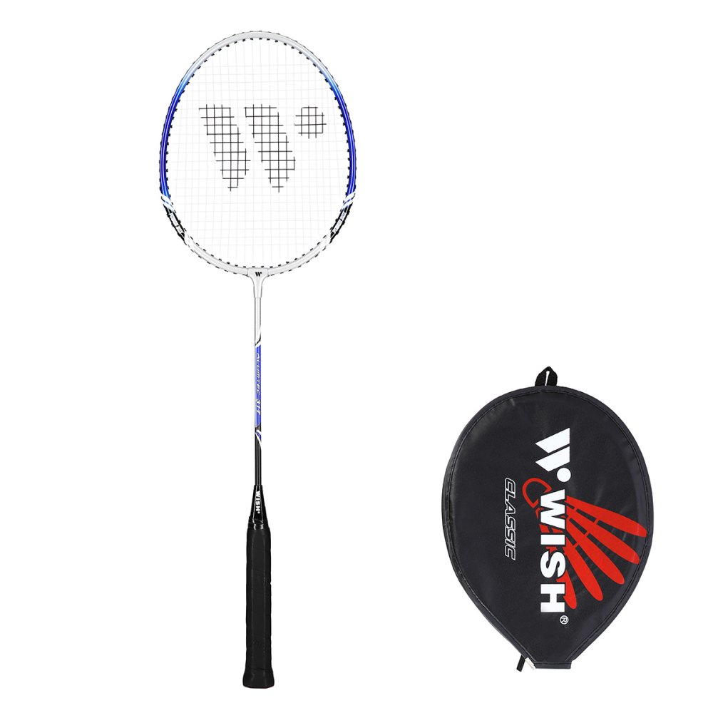 Badmintonová raketa WISH Alumtec 317 stříbrno-modrá