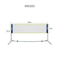 Skládací síť pro badminton NILS NN305