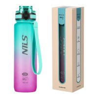 Tritanová láhev na pití NILS Camp NCD04 950 ml zeleno-růžová