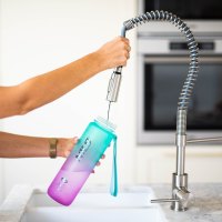 Tritanová láhev na pití NILS Camp NCD04 950 ml zeleno-růžová