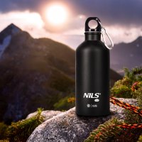 Nerezová turistická láhev NILS Camp NC3801 černá 500 ml