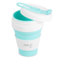 Skládací silikonový hrnek NILS Camp NC4103 355ml mátový