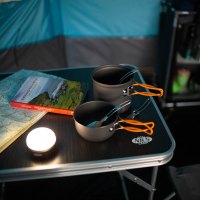 Kempingová sada 2 hrnců s příborem NILS Camp NC1704