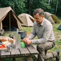 Skládací závětří pro kempingový vařič NILS Camp NC1745