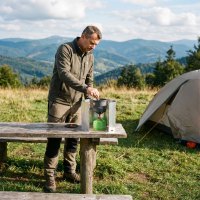 Skládací závětří pro kempingový vařič NILS Camp NC1745