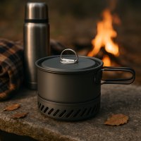 Kempingový hrnec s pokličkou a výměníkem NILS Camp NC4203 1 litr