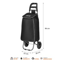 Nákupní taška na kolečkách NILS NC17106 40L černá