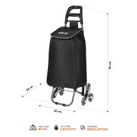 Nákupní taška na kolečkách NILS Camp NC17206 40L černá