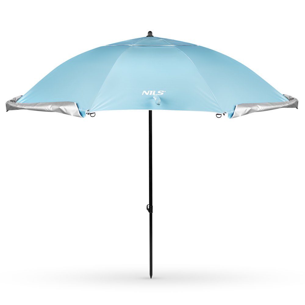 Plážový slunečník / paraván NILS Camp NC17114 240 cm modrý