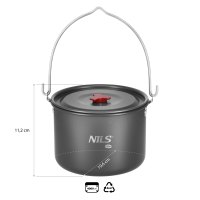 Kempingový hrnec NILS Camp NC17117 s pokličkou 4L