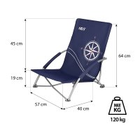 Plážové křeslo NILS NC3035 navy