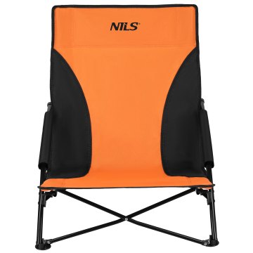 Plážové křeslo NILS NC3035 oranžovo-černé