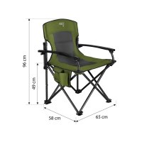 Skládací křeslo NILS Camp NC3075 zelené