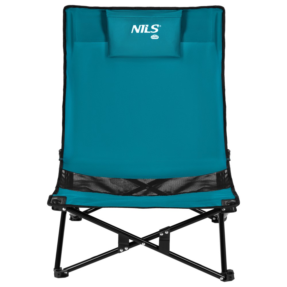 Skládací plážové křeslo NILS Camp NC3306 modré/černé