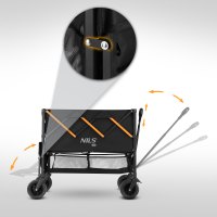 Kempingový vozík NILS Camp NC2607 XXL 160L černo-oranžový