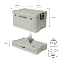 Skládací box s víkem NILS Camp NCB4004 50L šedý