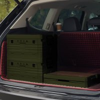 Skládací box NILS Camp NCB4002 2v1 s víkem a dřevěnou deskou 32L zelený