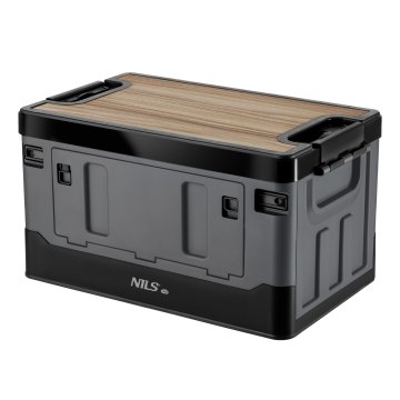Skládací box NILS Camp NCB4601 2v1 s víkem a dřevěnou deskou 38 litrů
