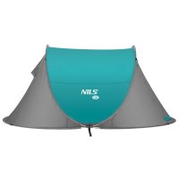 Samorozkládací plážový stan NILS Camp NC3743 tyrkysový