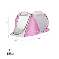 Plážový stan NILS Camp NC3043 růžový
