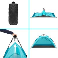 Automatický pop-up plážový stan NILS NC4802 modrý