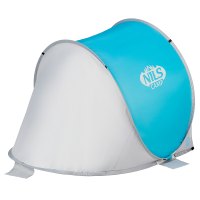 Samorozkládací plážový stan NILS Camp NC3173 modro-šedý