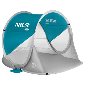 Samorozkládací plážový stan NILS Camp NC3142 modrozelený