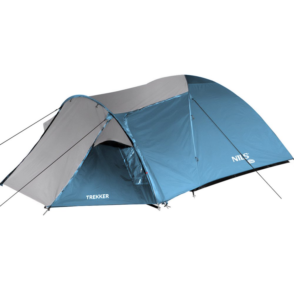 Turistický stan NILS Camp NC6012 Trekker modro-šedý