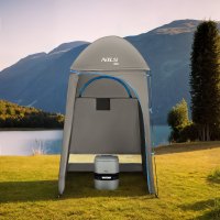 Skládací převlékací / sprchovací kabina NILS Camp NC3025 šedá