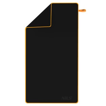 Ručník z mikrovlákna NILS NCR12 černá/oranžová