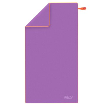 Ručník z mikrovlákna NILS NCR12 fialová/oranžová