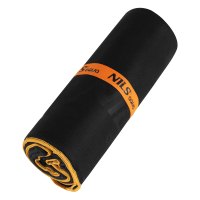 Ručník z mikrovlákna NILS aqua NAR12 černý/oranžový