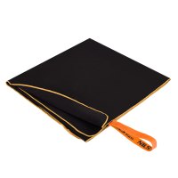 Ručník z mikrovlákna NILS aqua NAR12 černý/oranžový